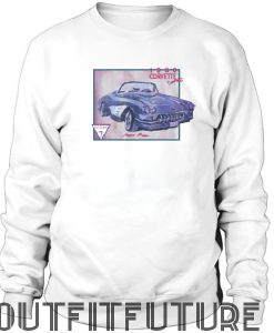1960 corvette convertible sweatshirt DS