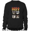 Hiss Kiss Cats Kittens Rock Funny Parody Sweater
