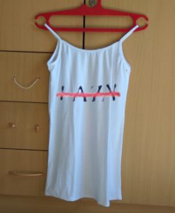 Lazy Cross Line Tank Top
