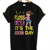 100 Days Of School Girl Floss Dance T shirt BC19