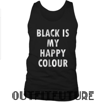 Black Is My Happy Colour Tank Top
