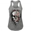 Faded Flower Skull Vest Tank top BC19