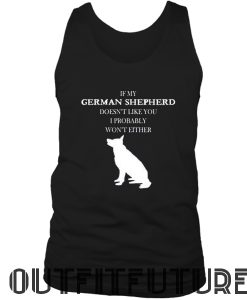 German Shepherd Racerback Tank Top