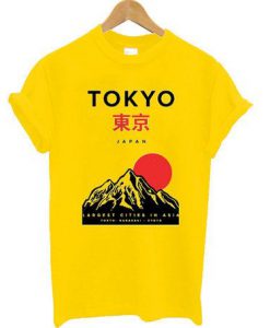 Tokyo japan mountain fuji t shirt