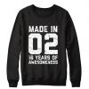 16th Birthday Sweatshirt BC19