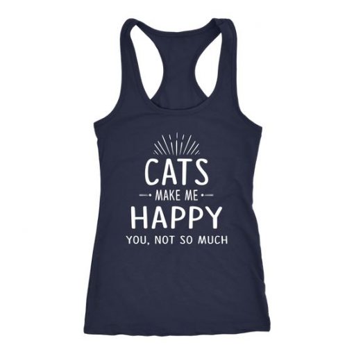 Cats make me happy TankTop BC19