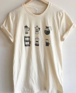 Coffee T-Shirt, Food Shirt, Coffee Screen Printed T Shirt, Clothing Gift, Foodie Gift, Coffee Gift, Soft style tee AC08