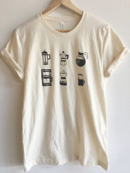 Coffee T-Shirt, Food Shirt, Coffee Screen Printed T Shirt, Clothing Gift, Foodie Gift, Coffee Gift, Soft style tee AC08