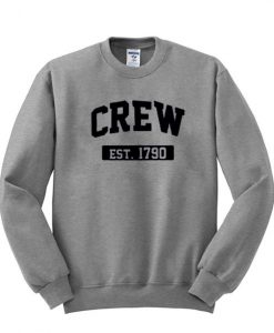 Crew Est 1790 Grey Sweatshirt BC19