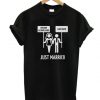 Just Married T Shirt BC19
