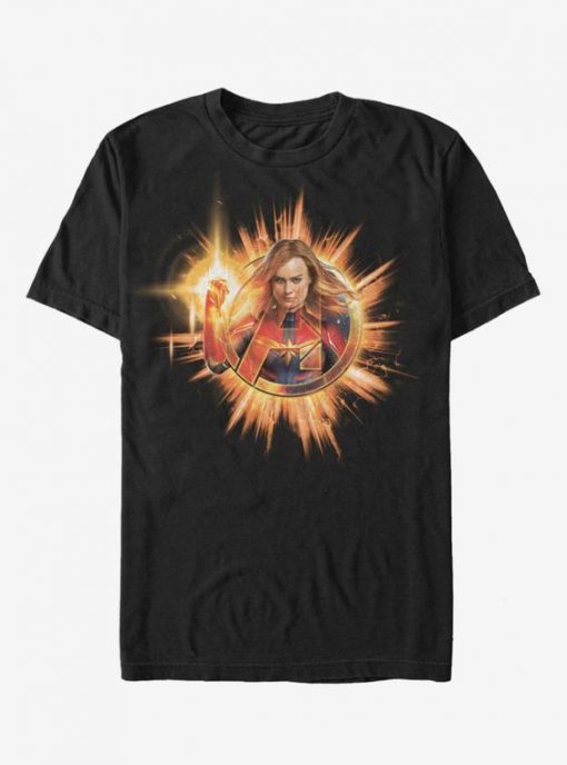 Marvel Avengers Endgame Fire Captain Marvel T-Shirt BC19