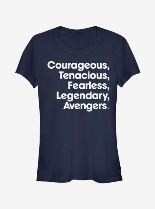 Marvel Avengers Endgame Name List Girls T-Shirt BC19