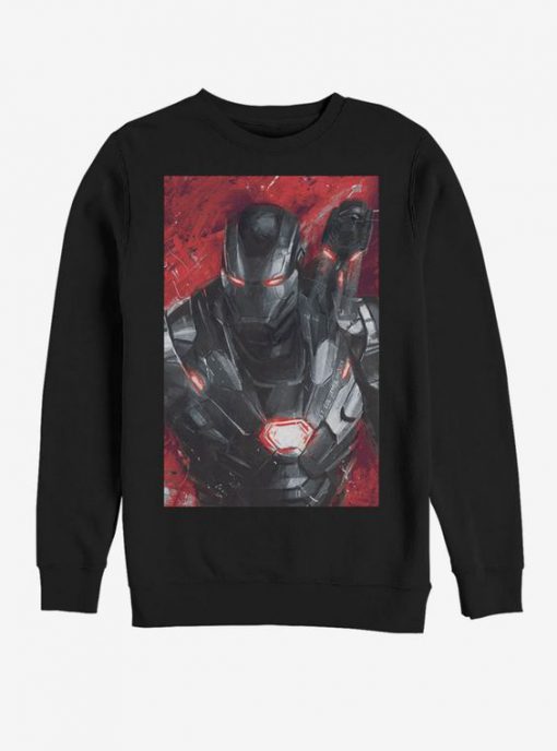 Marvel Avengers Endgame War Machine Painted Sweatshirt BC19
