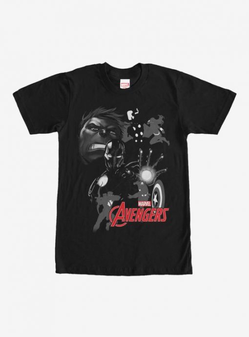 Marvel Avengers Grayscale T-Shirt BC19