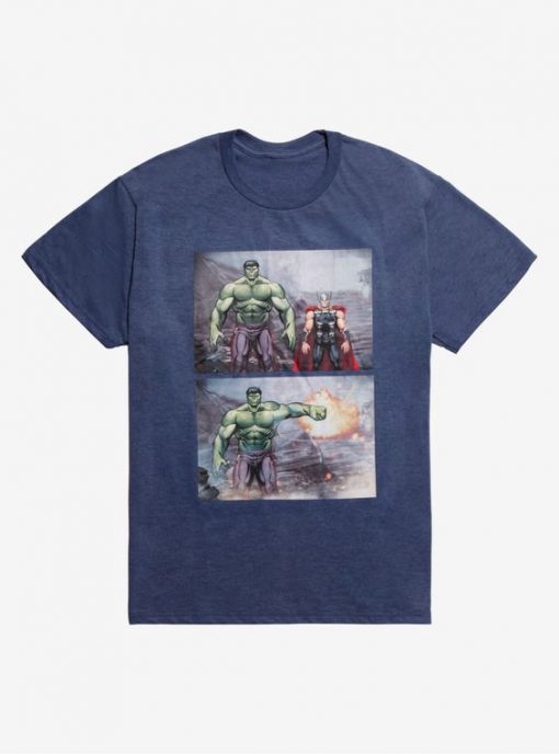 Marvel Avengers Hulk Thor Punch T-Shirt BC19
