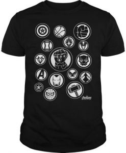 Marvel Avengers Infinity War Tonal Hero Icon Graphic T-Shirt BC19