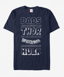 Marvel Father's Day Avengers Dad Traits T-Shirt BC19
