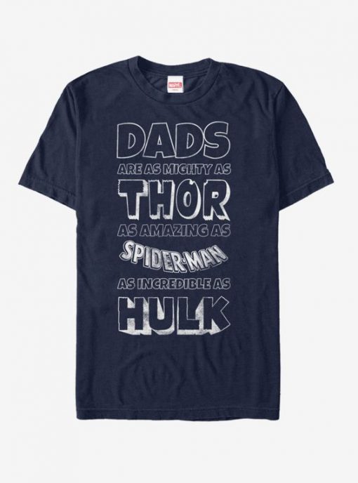 Marvel Father's Day Avengers Dad Traits T-Shirt BC19