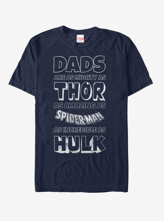 Marvel Father's Day Avengers Dad Traits TShirt BC19