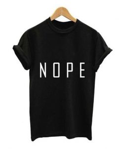 NOPE Letter Print T-Shirt Summer BC19