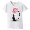 Women T-Shirt Cute Cat 03 BC19
