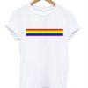 rainbow line t-shirt BC19