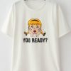 CARTOON PRINT WHITE T-SHIRT EL01