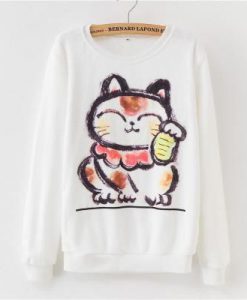 Cute Cat Rainbow Sweatshirt ZK01