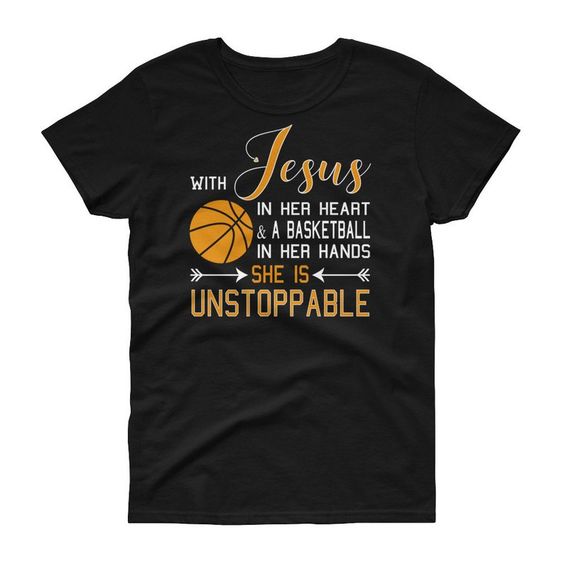 jesus playing basketball shirt