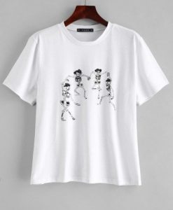 Skeleton Graphic Tee T-shirt AD01