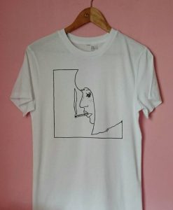 Smoking Girl T-shirt AD01