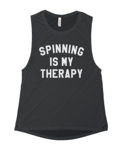 Spinning Is My Therapy Tank Top SN01