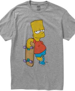 The Bart Simpson Skateboard T-shirt AD01