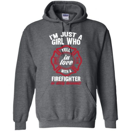 Girl Fell in love with a firefighter Hoodies LP01