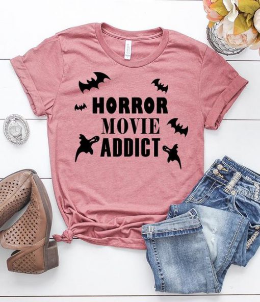 Horror Movie Addict T-Shirt AD01
