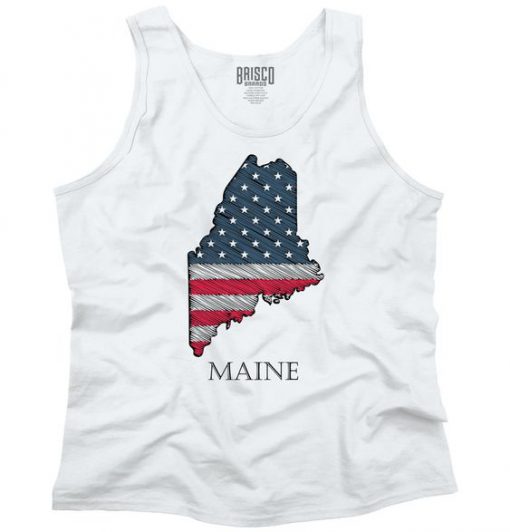 Maine State Pride American Tank Top SN01