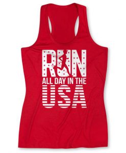 Run All Day In The USA Tank Top SN01