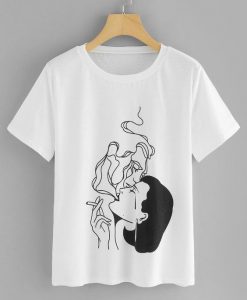 Smoking Graphic T-Shirt AD01