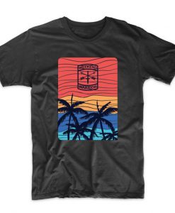California Palm Trees Silhouette Tshirt EC01