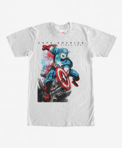 Captain America Watercolor T-Shirt EL01