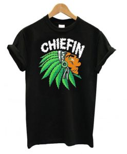 Chiefin Weed Smoking Indian T-shirt SN01