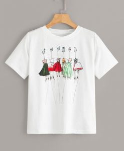 Figure Print T-Shirt EL01