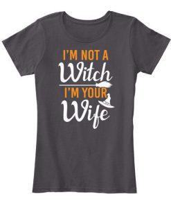 Funny Witch Halloween Wife T-Shirt EL01
