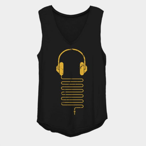 Headphones Woman Tank Top GT01