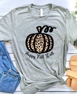 Leopard Print Pumpkin T-Shirt EL01