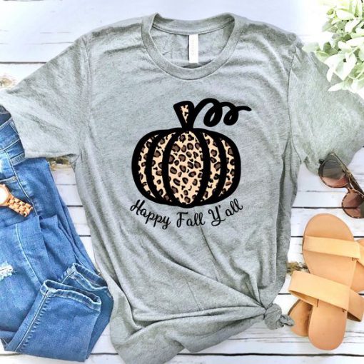 Leopard Print Pumpkin T-Shirt EL01