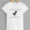 Letter And Dinosaur Print T-Shirt EL01