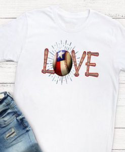 Love Baseball T-Shirt EL01
