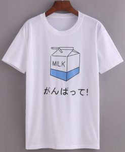 Milk Box print T-Shirt EL01