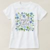 Namaste Watercolor Flowers T-Shirt EL01